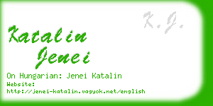 katalin jenei business card